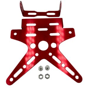 Βάση πινακίδας μοτοσυκλέτας UNIVERSAL κόκκινη