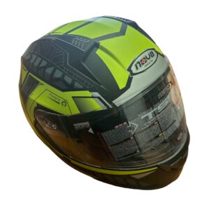 ΚΡΑΝΟΣ FULL FACE N330 STRIPES MATT BLACK/ YELLOW FLUO| NOVA